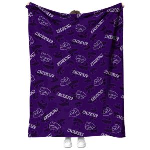 kansas state wildcats diehard fans purple blanket best selling