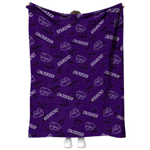 kansas state wildcats diehard fans purple blanket best selling