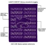 kansas state wildcats fan pride purple blanket best selling