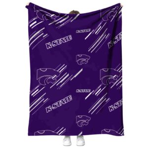 kansas state wildcats fan spirit purple blanket best selling