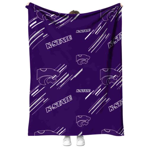 kansas state wildcats fan spirit purple blanket best selling