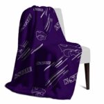 kansas state wildcats fan spirit purple blanket best selling
