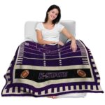 kansas state wildcats football field purple blanket best selling