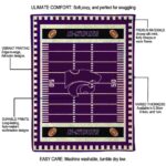 kansas state wildcats football field purple blanket best selling