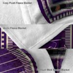 kansas state wildcats football field purple blanket best selling