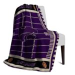 kansas state wildcats football field purple blanket best selling