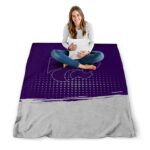 kansas state wildcats gradient dots purple blanket best selling