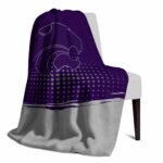 kansas state wildcats gradient dots purple blanket best selling