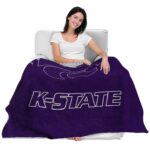 kansas state wildcats grunge texture purple blanket best selling