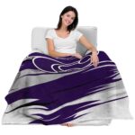 kansas state wildcats paint streaks purple white blanket best selling