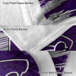 kansas state wildcats paint streaks purple white blanket best selling
