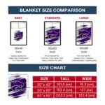 kansas state wildcats paint streaks purple white blanket best selling