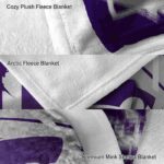 kansas state wildcats splatter effect purple blanket best selling