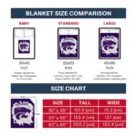 kansas state wildcats splatter effect purple blanket best selling
