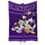 kansas state wildcats three musketeers purple blanket best selling