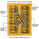 kennesaw state owls fan pride gold blanket best selling