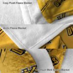 kennesaw state owls fan spirit gold blanket premium grade