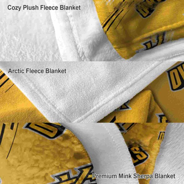 kennesaw state owls fan spirit gold blanket premium grade