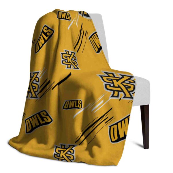 kennesaw state owls fan spirit gold blanket top rated