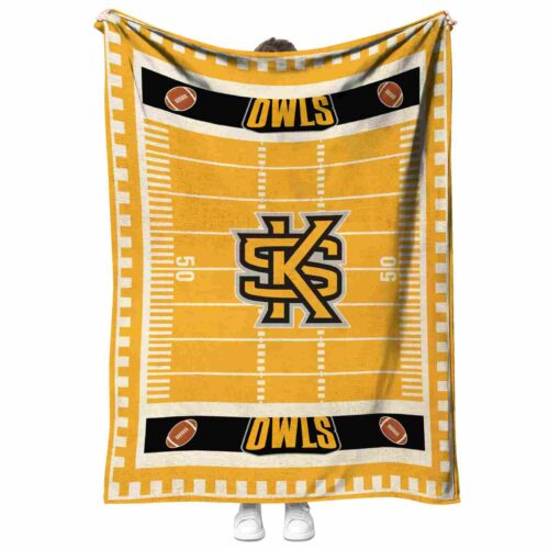 kennesaw state owls football field gold blanket best selling