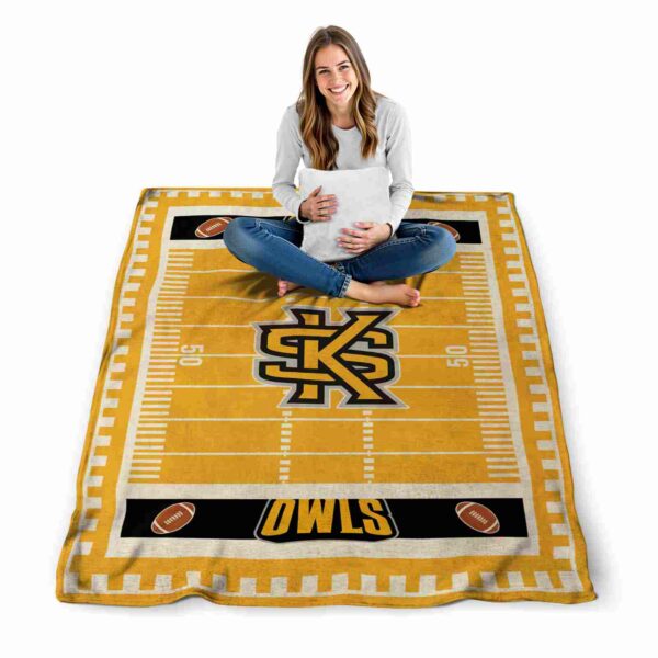 kennesaw state owls football field gold blanket high quality