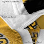 kennesaw state owls gradient dots gold blanket best selling