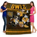 kennesaw state owls three musketeers gold blanket best selling