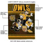 kennesaw state owls three musketeers gold blanket best selling