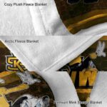 kennesaw state owls three musketeers gold blanket best selling