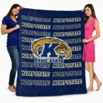 kent state golden flashes fan pride navy blue blanket best selling