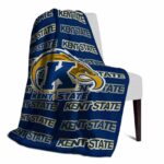 kent state golden flashes fan pride navy blue blanket best selling