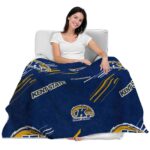 kent state golden flashes fan spirit navy blue blanket best selling