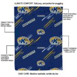 kent state golden flashes fan spirit navy blue blanket best selling