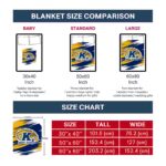 kent state golden flashes paint streaks navy blue white blanket best selling