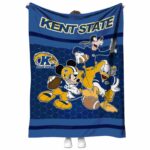 kent state golden flashes three musketeers navy blue blanket best selling