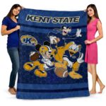 kent state golden flashes three musketeers navy blue blanket best selling