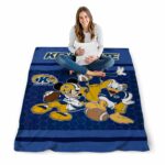 kent state golden flashes three musketeers navy blue blanket best selling