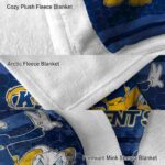 kent state golden flashes three musketeers navy blue blanket best selling