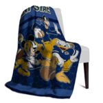 kent state golden flashes three musketeers navy blue blanket best selling