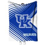 kentucky wildcats diagonal stripes blue blanket best selling
