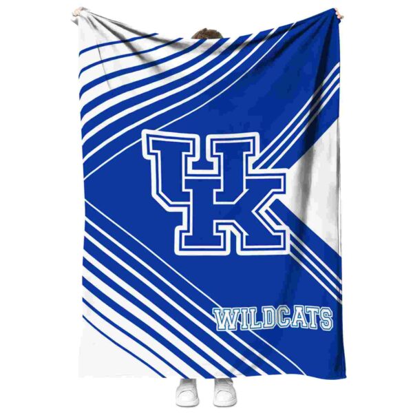 kentucky wildcats diagonal stripes blue blanket best selling