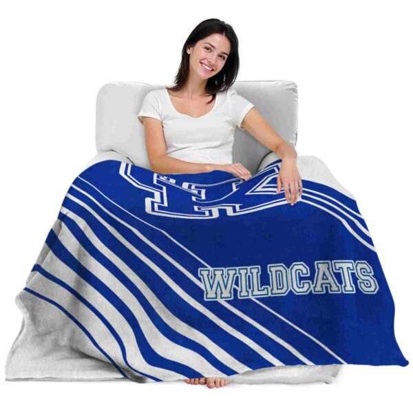kentucky wildcats diagonal stripes blue blanket latest model