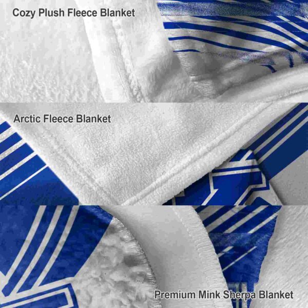 kentucky wildcats diagonal stripes blue blanket premium grade