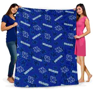 kentucky wildcats diehard fans blue blanket fashion forward