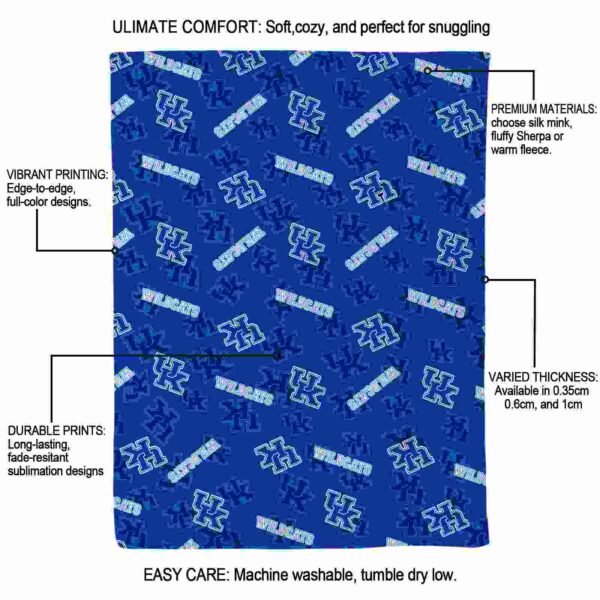 kentucky wildcats diehard fans blue blanket new arrival