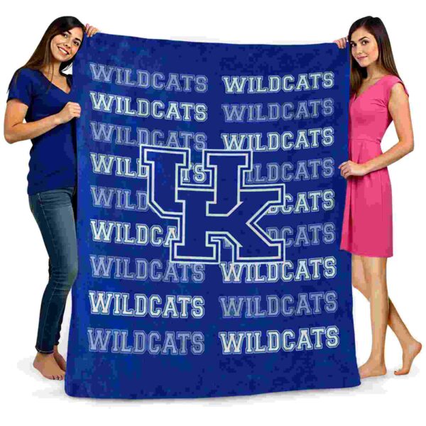 kentucky wildcats fan pride blue blanket fashion forward
