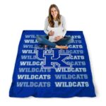 kentucky wildcats fan pride blue blanket high quality