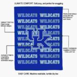 kentucky wildcats fan pride blue blanket new arrival
