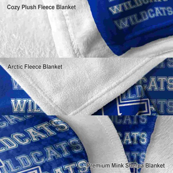 kentucky wildcats fan pride blue blanket premium grade