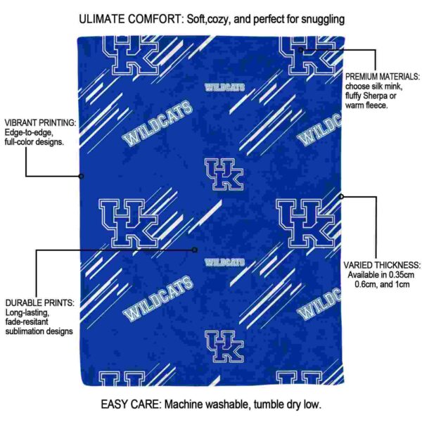 kentucky wildcats fan spirit blue blanket new arrival